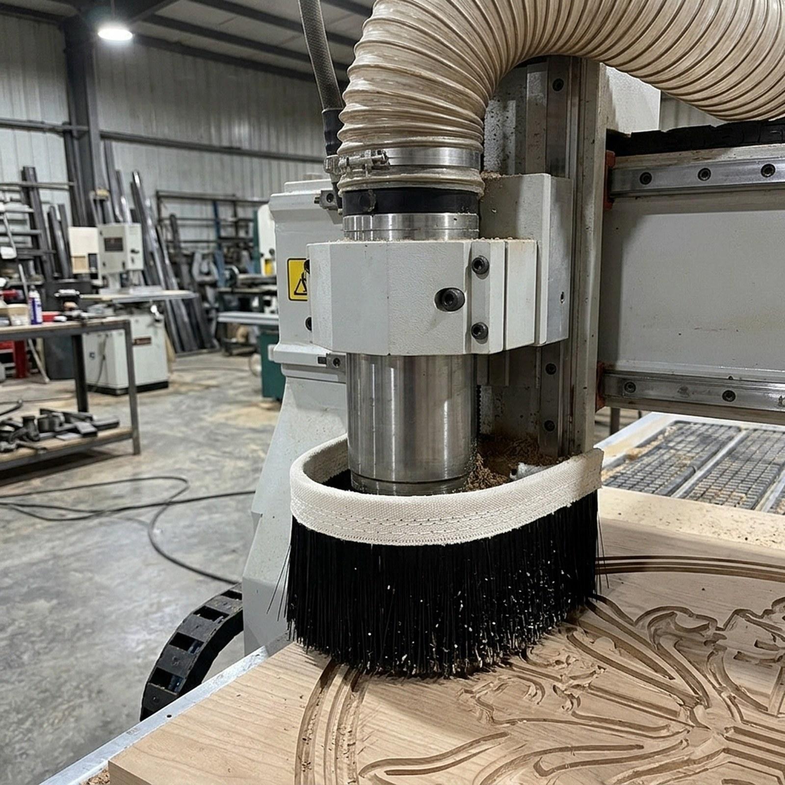 Dust Shoe Cnc - Sikat Vakum CNC Mudah Digunakan, Kokoh,