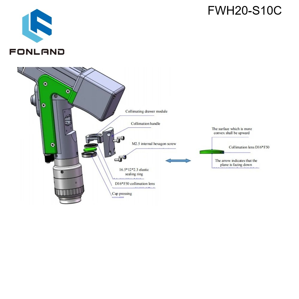 Industrial Laser Head - RelFar FWH20-S10C Suku Cadang Asli Kepala