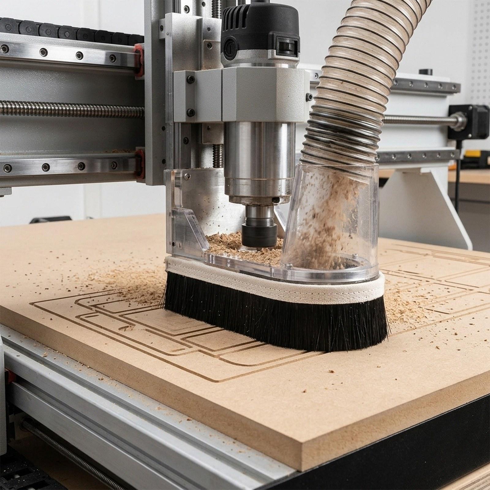 Dust Shoe Cnc - Pengganti Sikat Vakum CNC untuk Motor