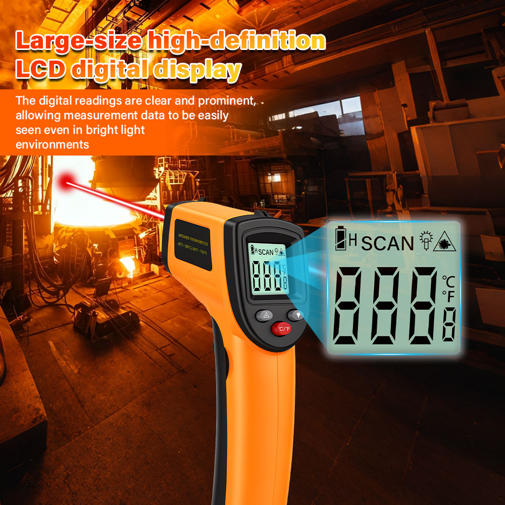 Industrial Infrared Laser - Termometer Inframerah Digital Termometer Tanpa Sentuhan