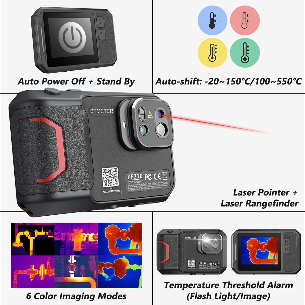 Industrial Infrared Laser - Panduan Kamera Termal 256x192 - Pencitra