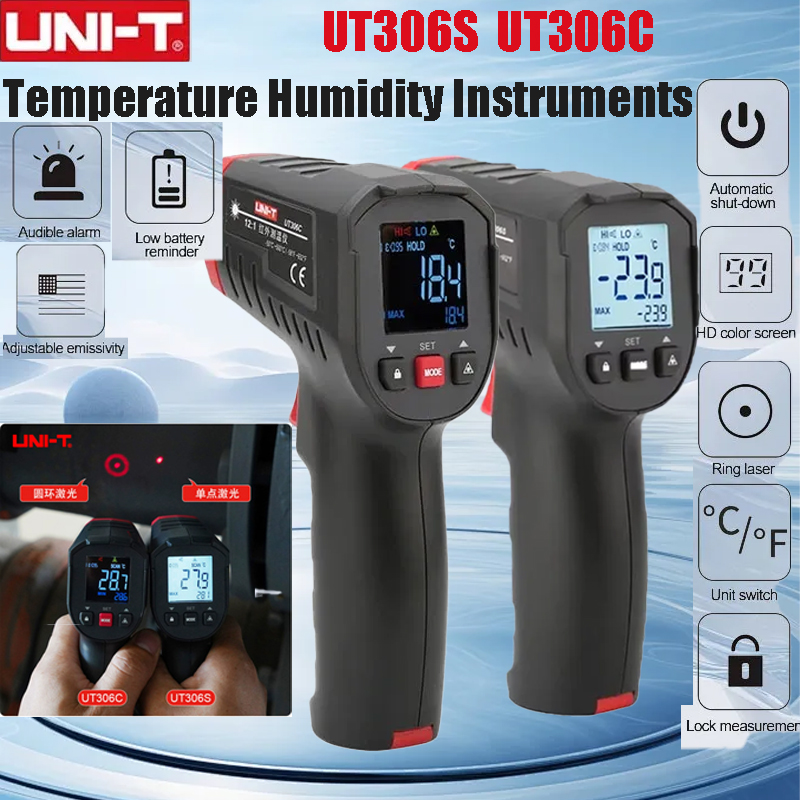 Termometer Digital UNI-T UT306 - Industrial Laser Gun ulasan dan harga
